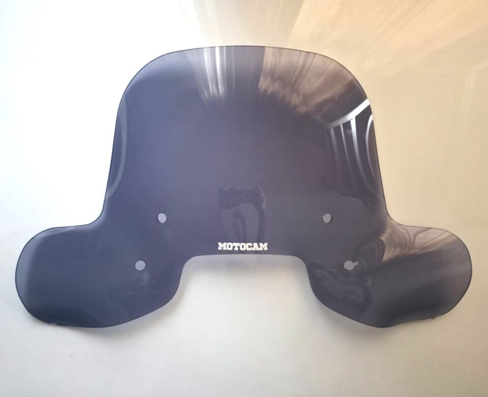 MOTOCAM Skyjet Ravida Ön Cam 2024-2026 Model 37cm Füme Renkli 4mm Elcikli APARATSIZ