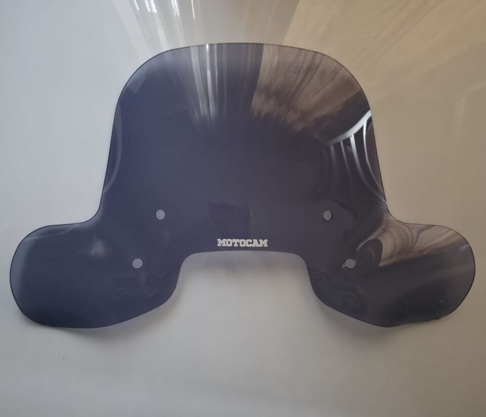 MOTOCAM Skyjet Ravida Ön Cam 2024-2026 Model 37cm Füme Renkli 4mm Elcikli APARATSIZ