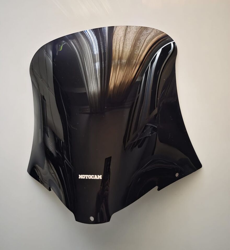 MOTOCAM Kanuni Classic 125 Ön Cam 2005-2012 Model 38cm Siyah Renkli