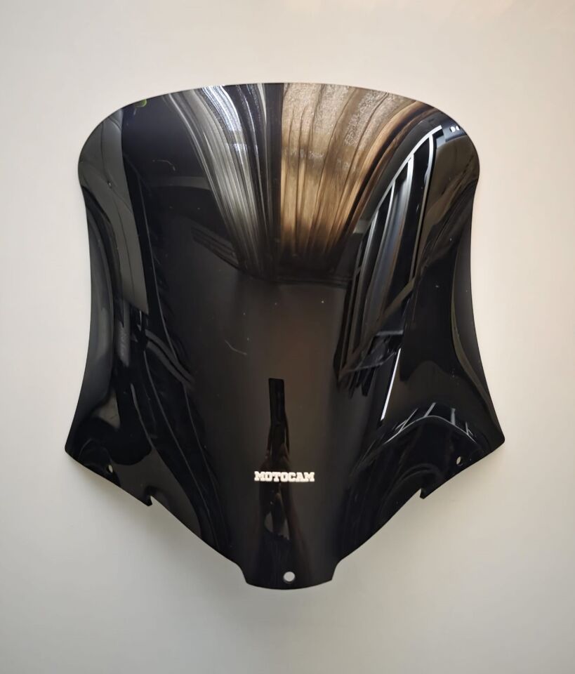 MOTOCAM Kanuni Classic 125 Ön Cam 2005-2012 Model 38cm Siyah Renkli