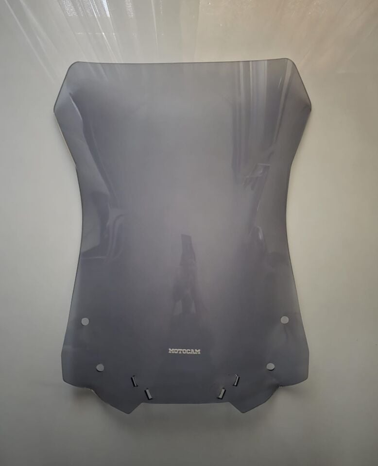 MOTOCAM Suzuki V-strom DL 650 Ön Cam 2017-2023 Model 52cm Füme Renkli 4mm Kapaklı