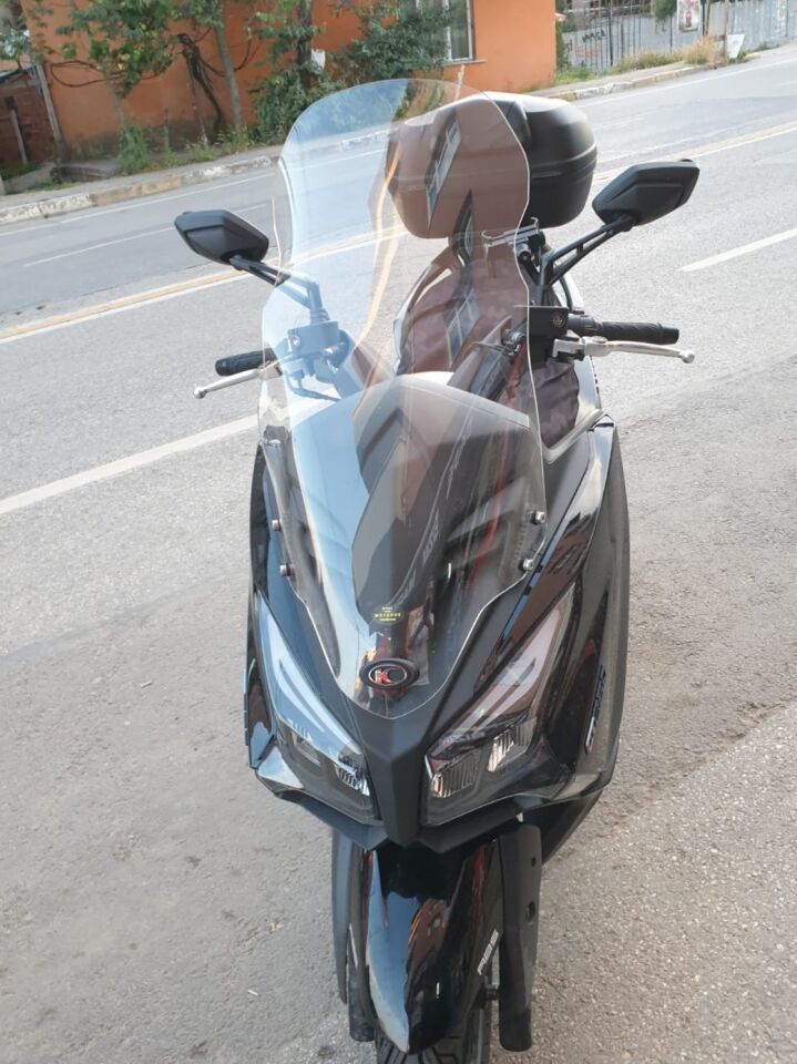 MOTOCAM Kymco Xtown CT 250 Ön Cam 2020-2026-2026 Model 83cm Şeffaf Renkli 4mm UZUN