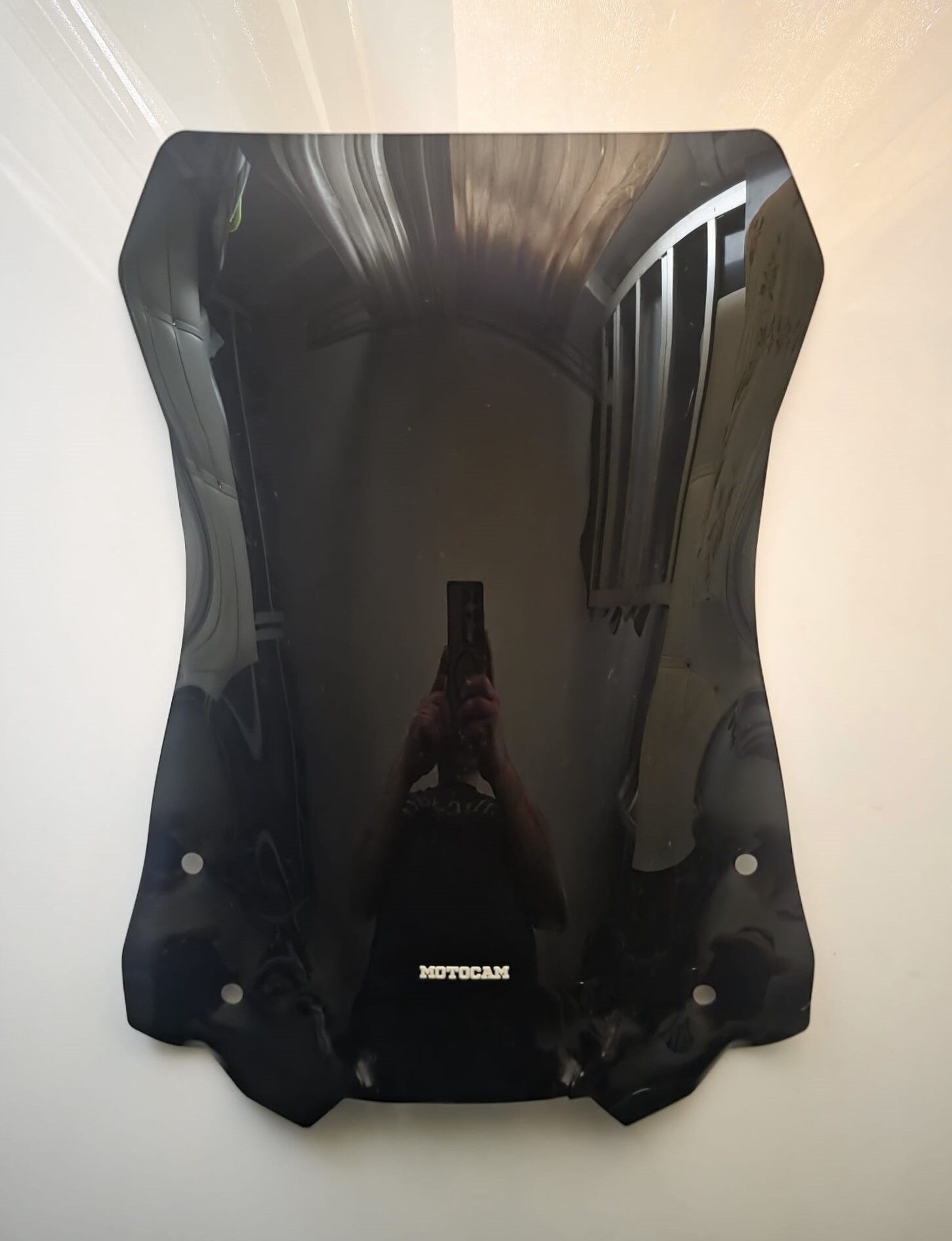 MOTOCAM Suzuki V-strom DL 650 Ön Cam 2017-2023 Model 52cm Siyah Renkli 4mm Kapaklı