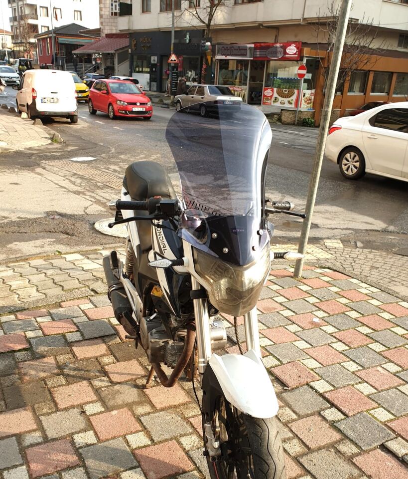 MOTOCAM Mondial 180 Z One S Ön Cam 58cm 2014-2022 Model Füme Renkli