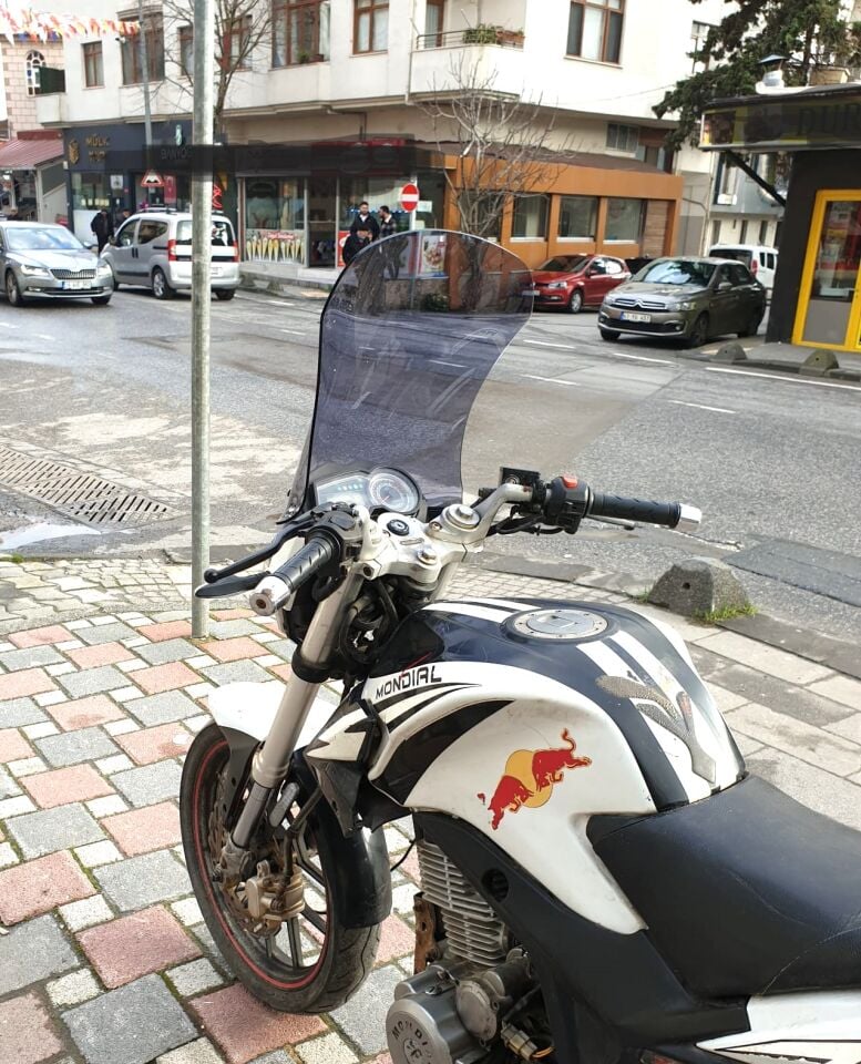 MOTOCAM Mondial 180 Z One S Ön Cam 58cm 2014-2022 Model Füme Renkli