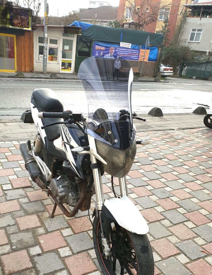 MOTOCAM Mondial 180 Z One S Ön Cam 58cm 2014-2022 Model Füme Renkli