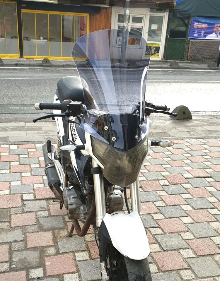 MOTOCAM Mondial 180 Z One S Ön Cam 58cm 2014-2022 Model Füme Renkli