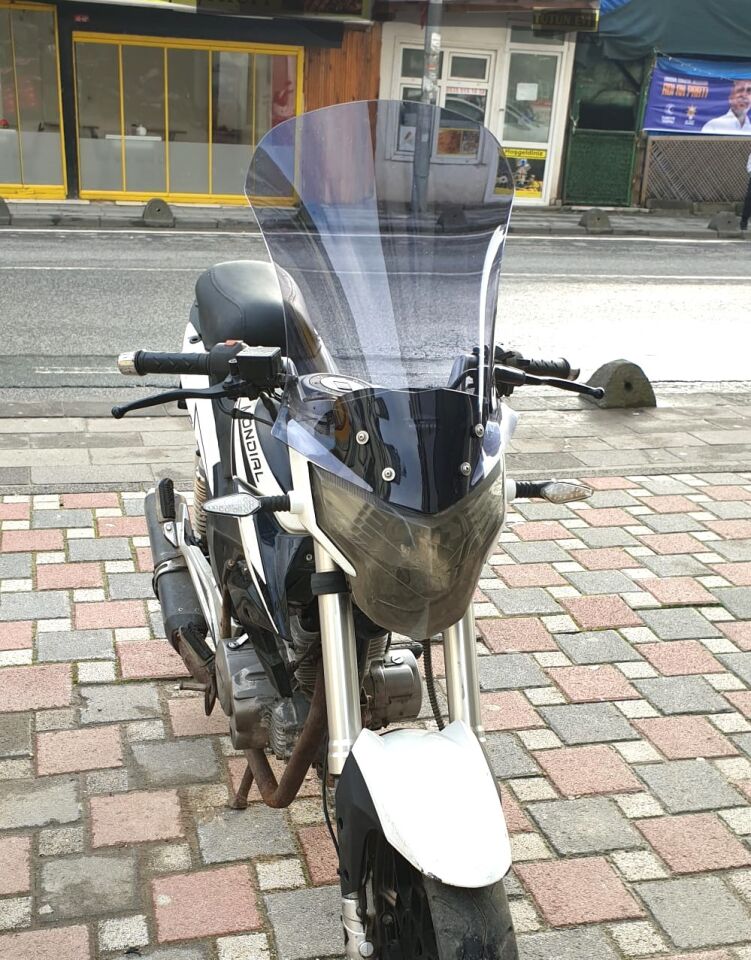 MOTOCAM Mondial 180 Z One S Ön Cam 58cm 2014-2022 Model Füme Renkli