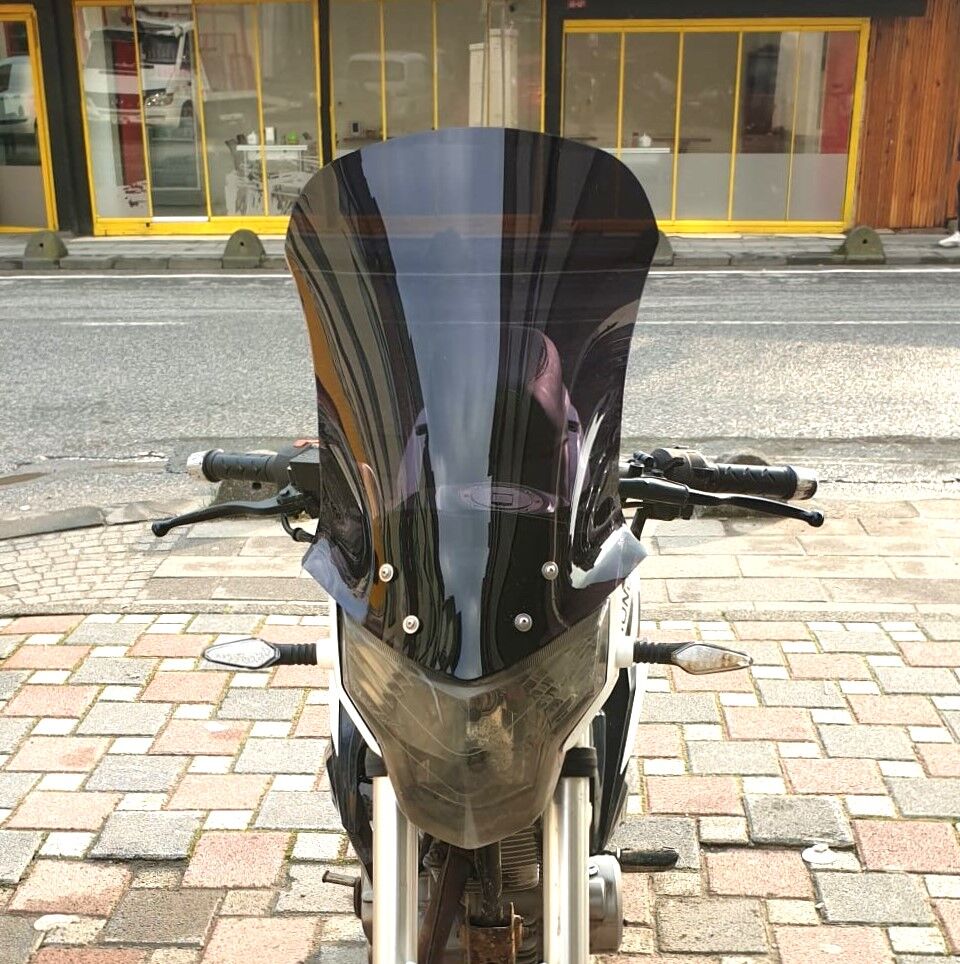 MOTOCAM Mondial 180 Z One S Ön Cam 58cm 2014-2022 Model Siyah Renkli