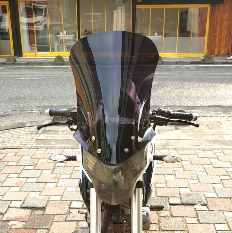 MOTOCAM Mondial 180 Z One S Ön Cam 58cm 2014-2022 Model Siyah Renkli
