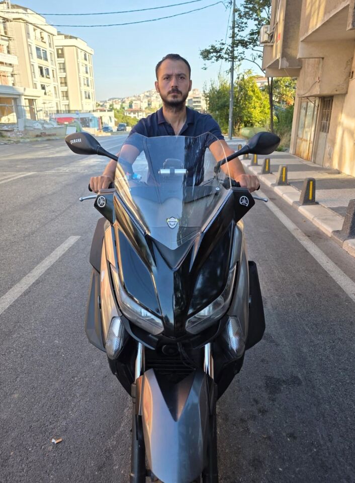 MOTOCAM Yamaha Xmax Ön Cam 2014-2017 Model 36cm Şeffaf Renkli 4mm SPORTİF