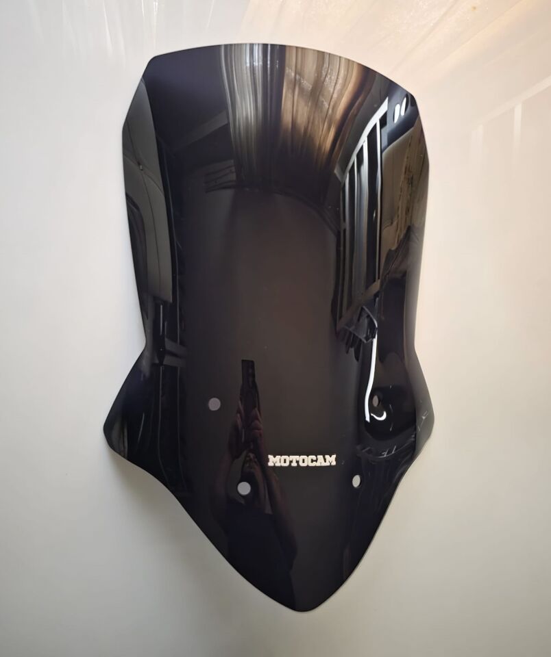 MOTOCAM Suzuki V-strom DL 650 XT Ön Cam 2012-2016 Model 61cm Siyah Renkli 4mm