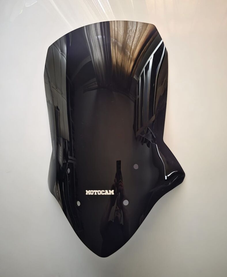 MOTOCAM Suzuki V-strom DL 650 XT Ön Cam 2012-2016 Model 61cm Siyah Renkli 4mm