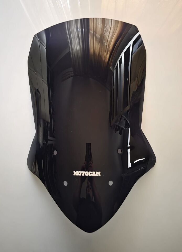 MOTOCAM Suzuki V-strom DL 650 XT Ön Cam 2012-2016 Model 61cm Siyah Renkli 4mm