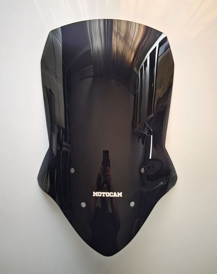 MOTOCAM Suzuki V-strom DL 650 XT Ön Cam 2012-2016 Model 61cm Siyah Renkli 4mm