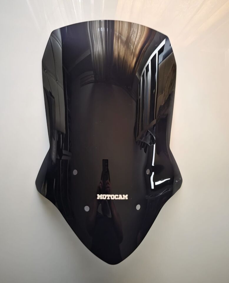 MOTOCAM Suzuki V-strom DL 650 XT Ön Cam 2012-2016 Model 61cm Siyah Renkli 4mm