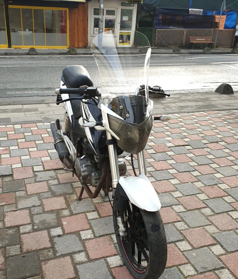 MOTOCAM Mondial 180 Z One S Ön Cam 58cm 2014-2022 Model Şeffaf Renkli