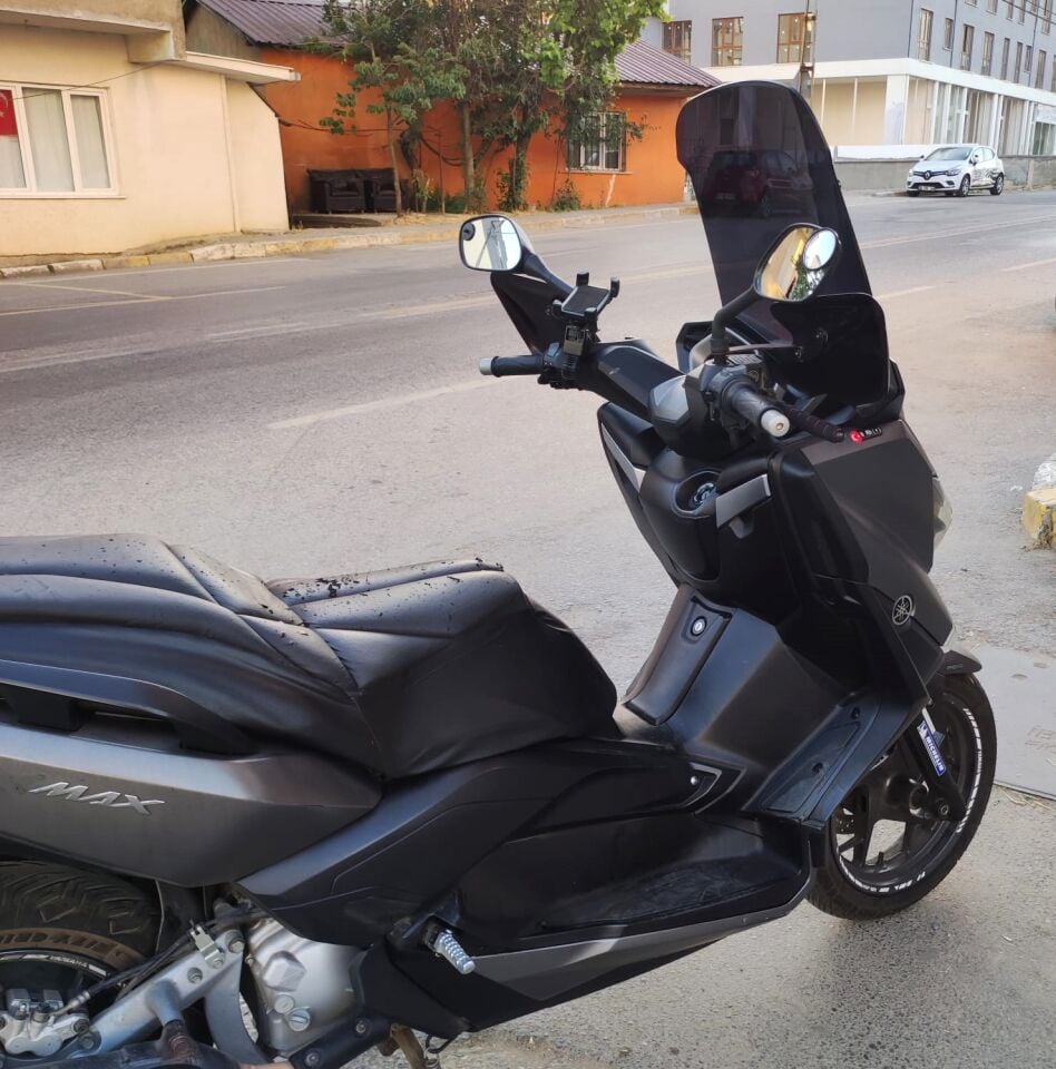 MOTOCAM Yamaha Xmax Ön Cam 2014-2017 Model 58cm Siyah Renkli 4mm