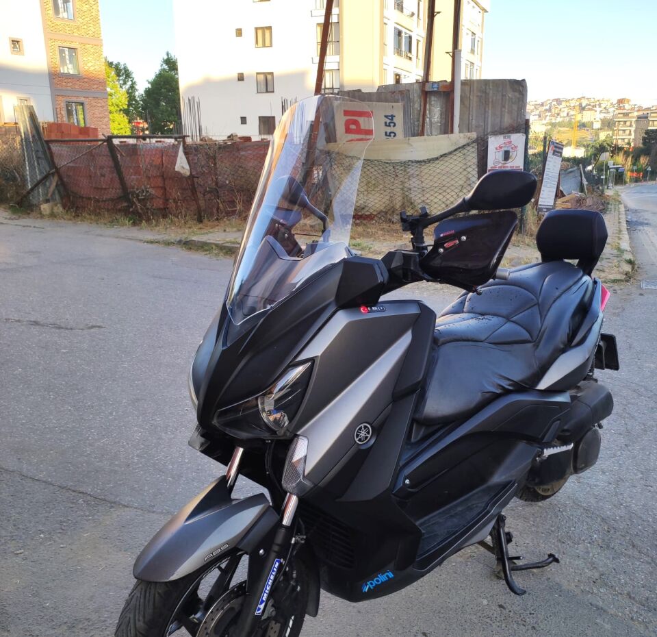 MOTOCAM Yamaha Xmax Ön Cam 2014-2017 Model 58cm Şeffaf Renkli 4mm