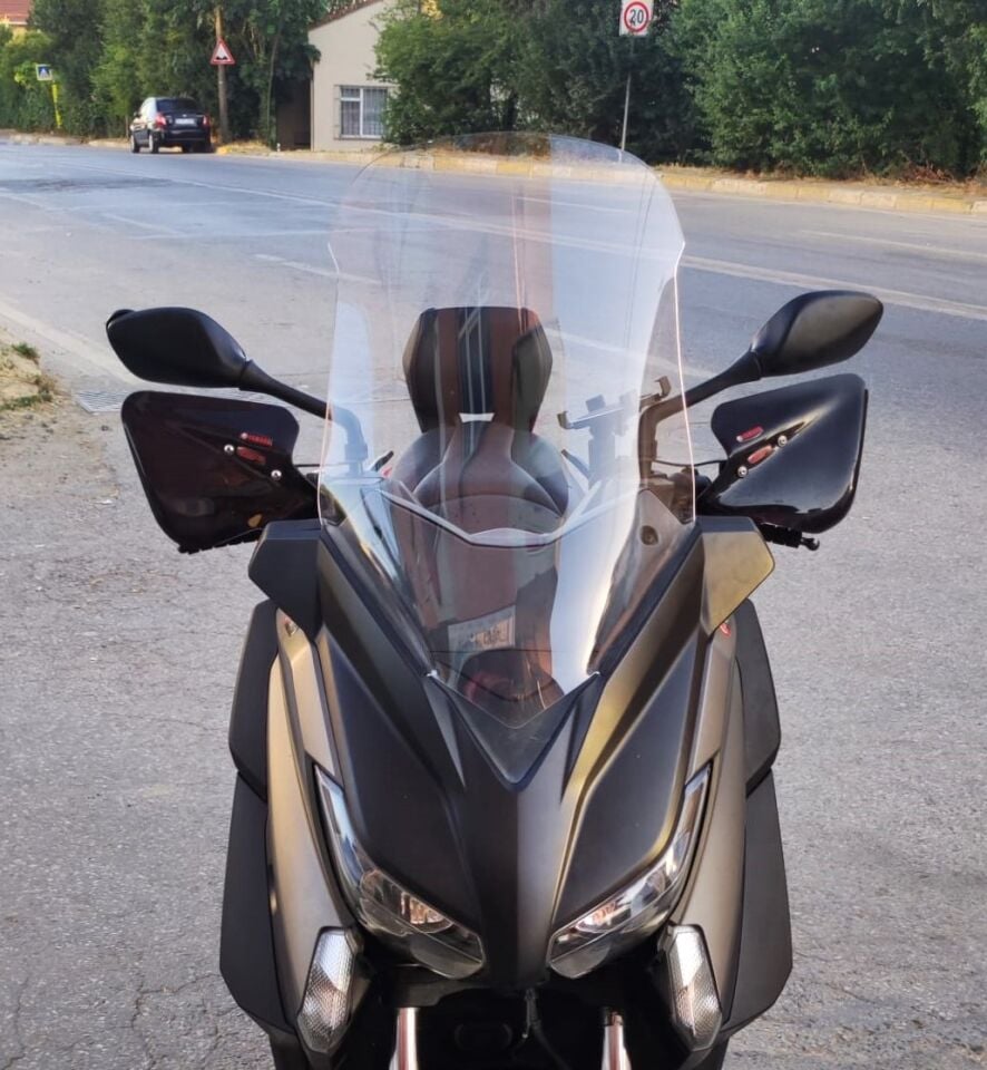 MOTOCAM Yamaha Xmax Ön Cam 2014-2017 Model 58cm Şeffaf Renkli 4mm