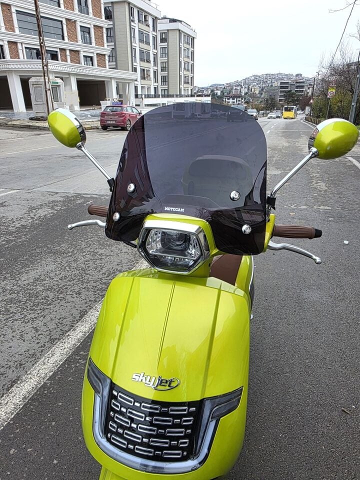 MOTOCAM Skyjet Ravida Ön Cam 2024-2026 Model 38cm Siyah Renkli 4mm APARATSIZ