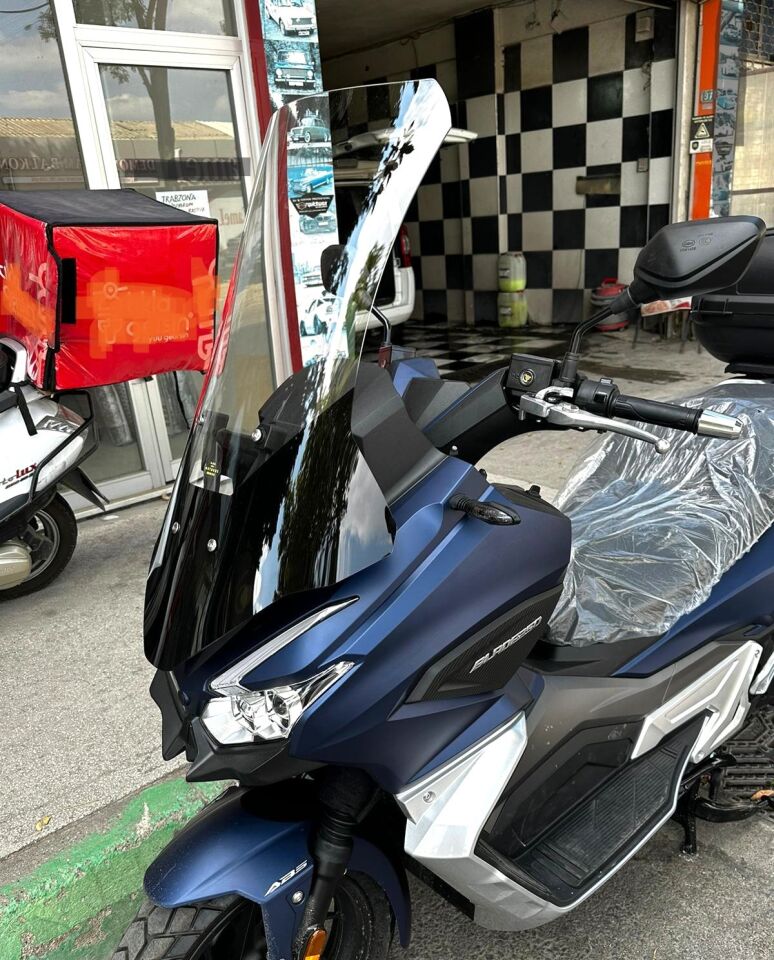 MOTOCAM RKS Blade 350 Ön Cam 2023-2026 Model 65cm Şeffaf Renkli 4mm ORTA BOYLU