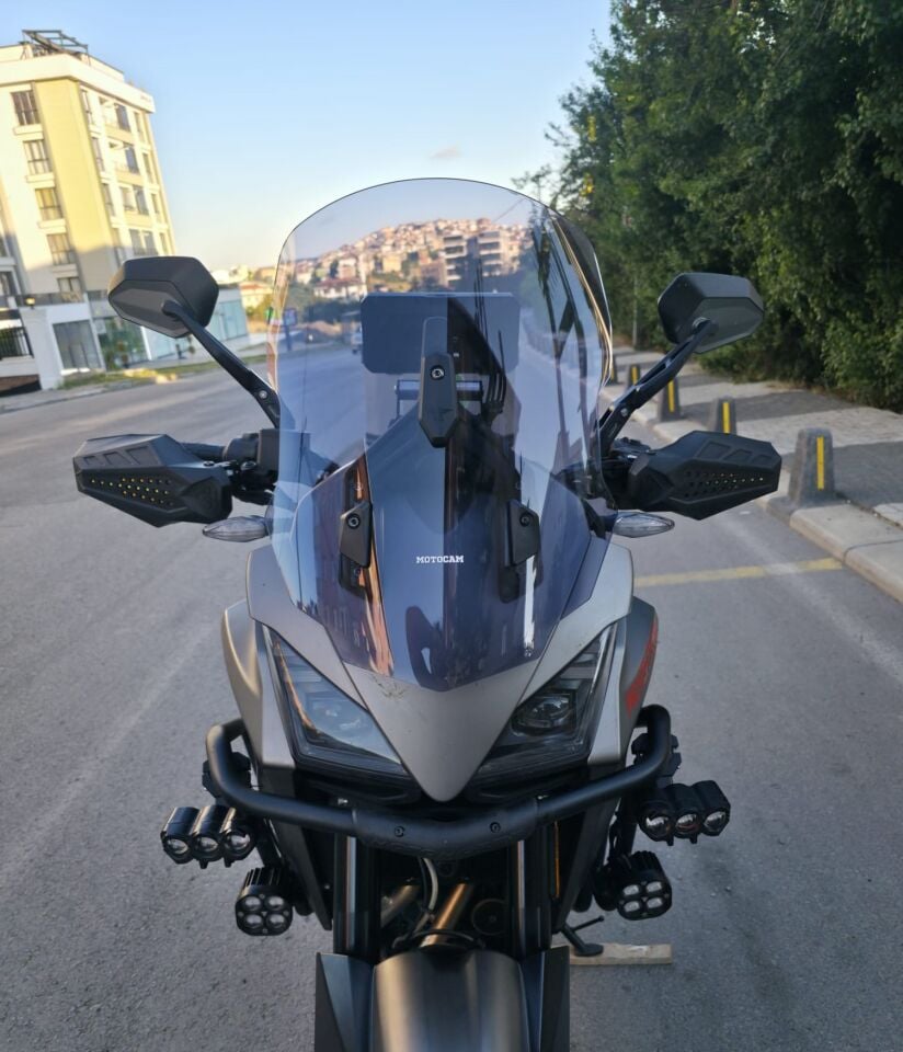 MOTOCAM Moto Morini X-Cape 650  Ön Cam 2019-2026 Model 48cm Füme Renkli 4mm UZUN