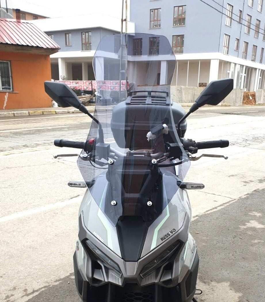 MOTOCAM Mondial Ressivo 250 Ön Cam 2023-2026 Model 68cm Füme Renkli 4mm