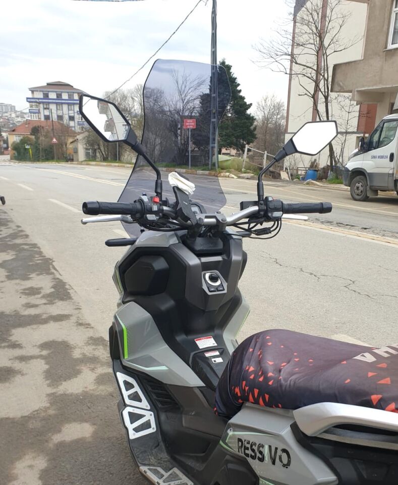 MOTOCAM Mondial Ressivo 250 Ön Cam 2023-2026 Model 68cm Füme Renkli 4mm