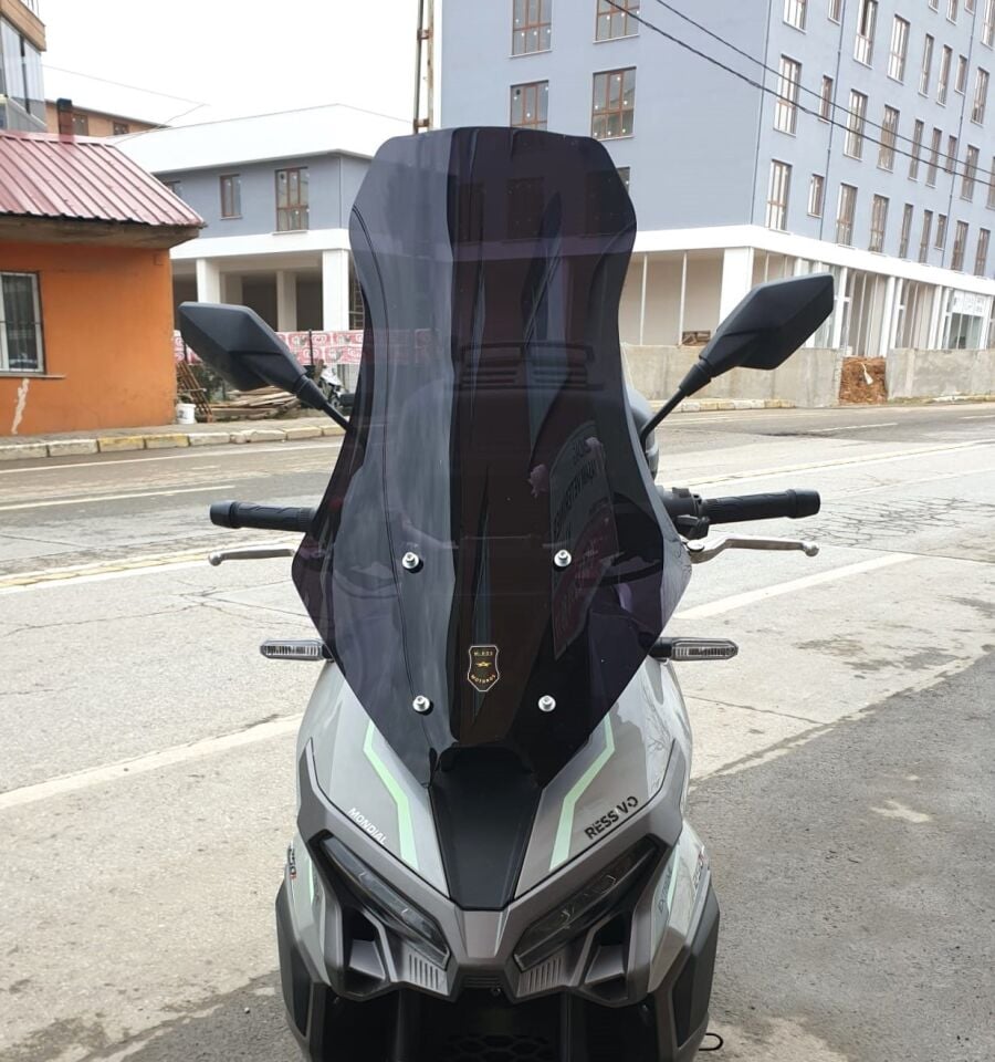 MOTOCAM Mondial Ressivo 250 Ön Cam 2023-2026 Model 75cm Siyah Renkli 4mm UZUN