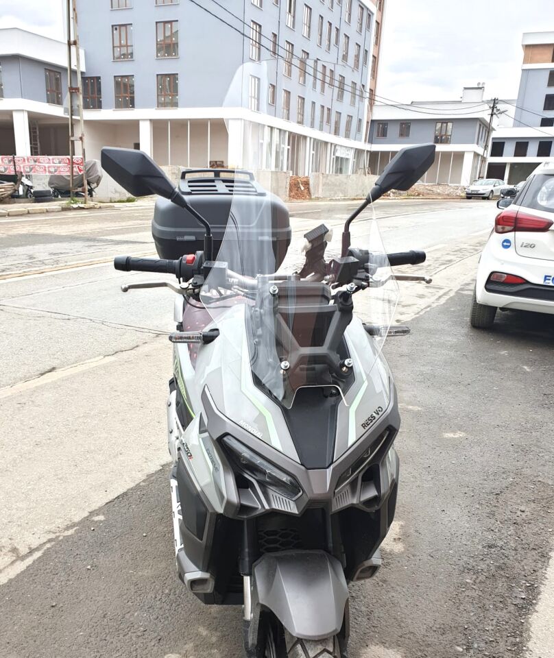 MOTOCAM Mondial Ressivo 250 Ön Cam 2023-2026 Model 75cm Şeffaf Renkli 4mm UZUN