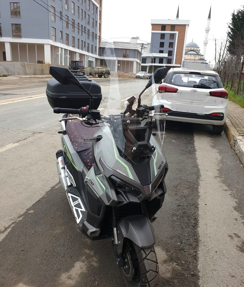 MOTOCAM Mondial Ressivo 250 Ön Cam 2023-2026 Model 75cm Şeffaf Renkli 4mm UZUN