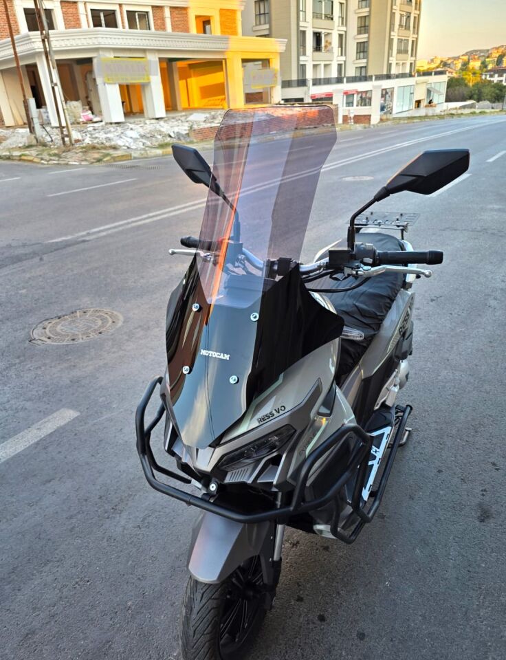 MOTOCAM Mondial Ressivo 250 Ön Cam 2023-2026 Model 78cm Füme Renkli 4mm