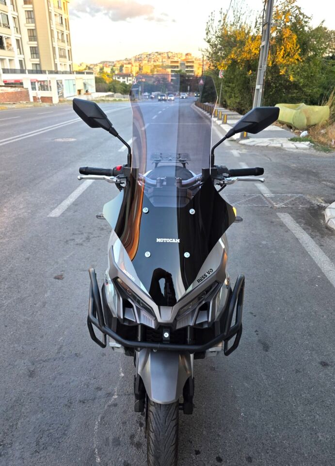 MOTOCAM Mondial Ressivo 250 Ön Cam 2023-2026 Model 78cm Füme Renkli 4mm