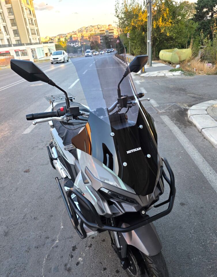 MOTOCAM Mondial Ressivo 250 Ön Cam 2023-2026 Model 78cm Füme Renkli 4mm