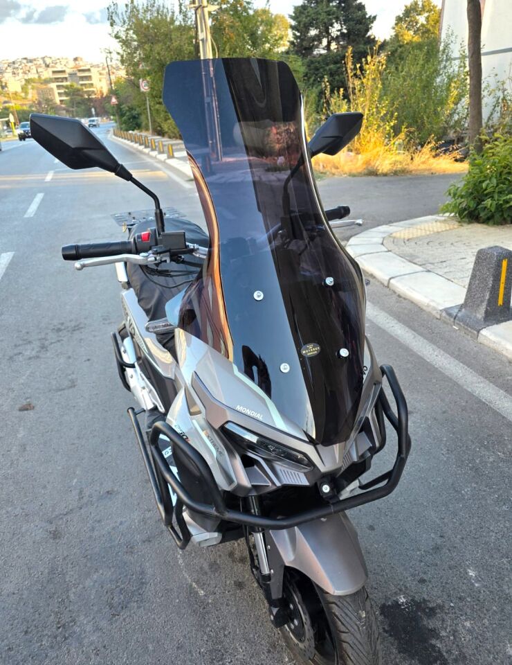 MOTOCAM Mondial Ressivo 250 Ön Cam 2023-2026 Model 78cm Siyah Renkli 4mm