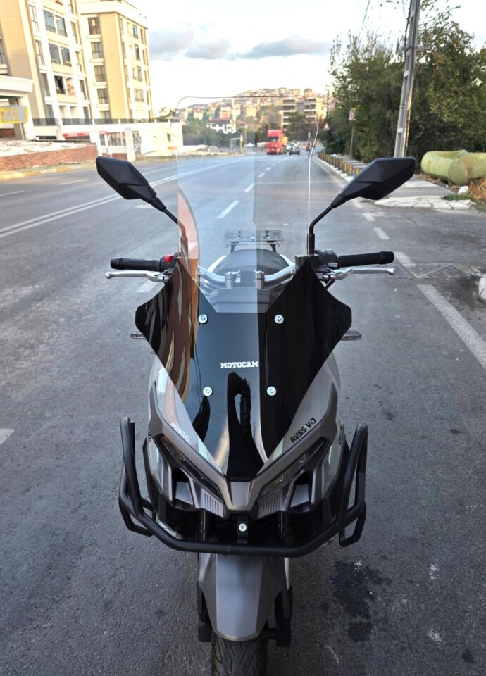 MOTOCAM Mondial Ressivo 250 Ön Cam 2023-2026 Model 78cm Şeffaf Renkli 4mm