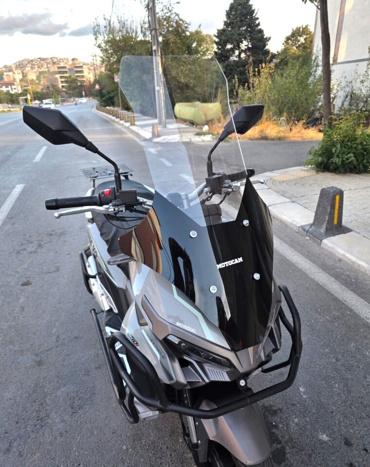 MOTOCAM Mondial Ressivo 250 Ön Cam 2023-2026 Model 78cm Şeffaf Renkli 4mm