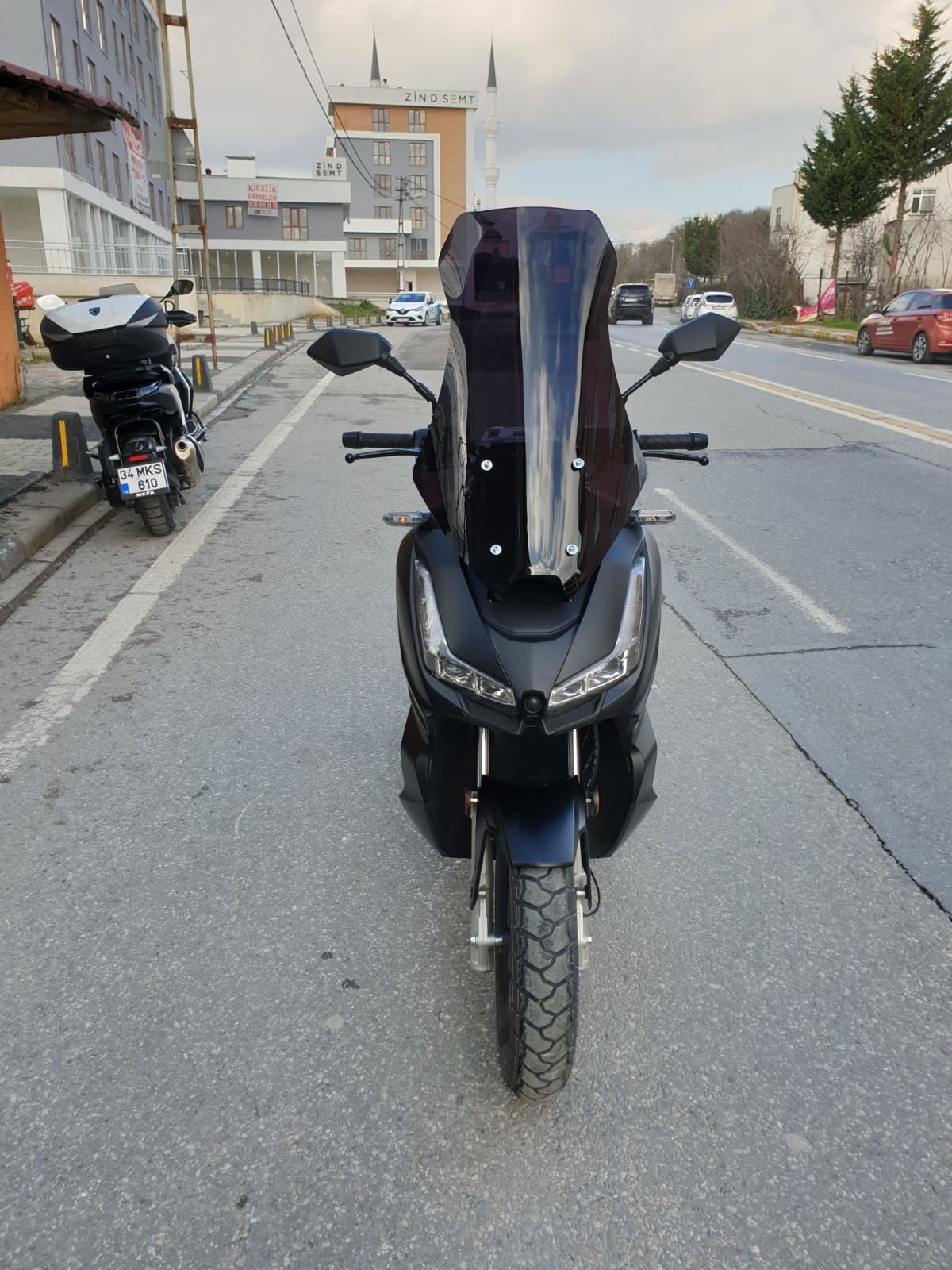 Skyjet Rivero 125 Ön Cam 2025 Model 57 CM - Siyah Renkli