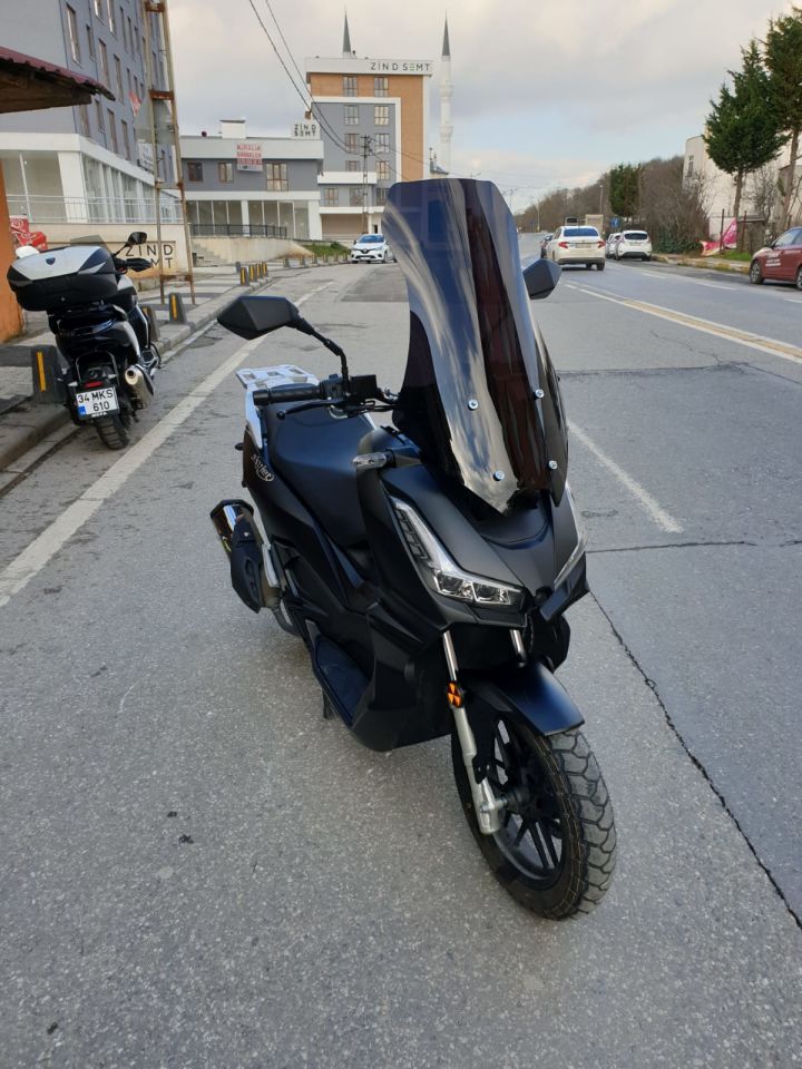 Skyjet Rivero 125 Ön Cam 2025 Model 57 CM - Siyah Renkli