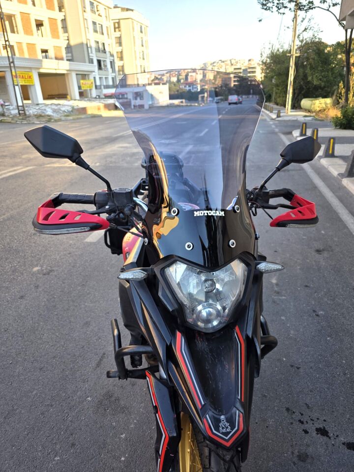 MOTOCAM Mondial Rx3 İ Evo Ön Cam 2015-2022 Model 52cm Füme Renkli 4mm UZUN