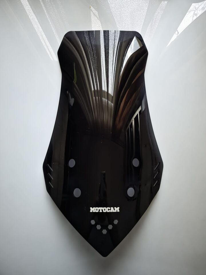 MOTOCAM Mondial Strada 125 Ön Cam 2023-2026 Model 65cm Siyah Renkli 4mm