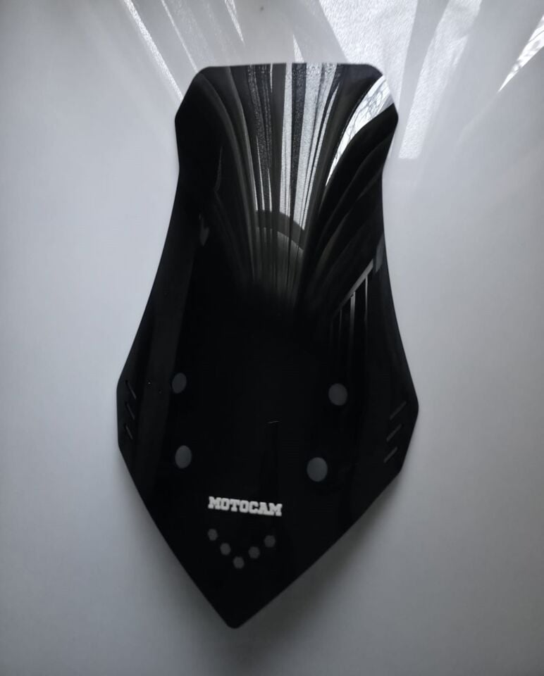 MOTOCAM Mondial Strada 125 Ön Cam 2023-2026 Model 65cm Siyah Renkli 4mm