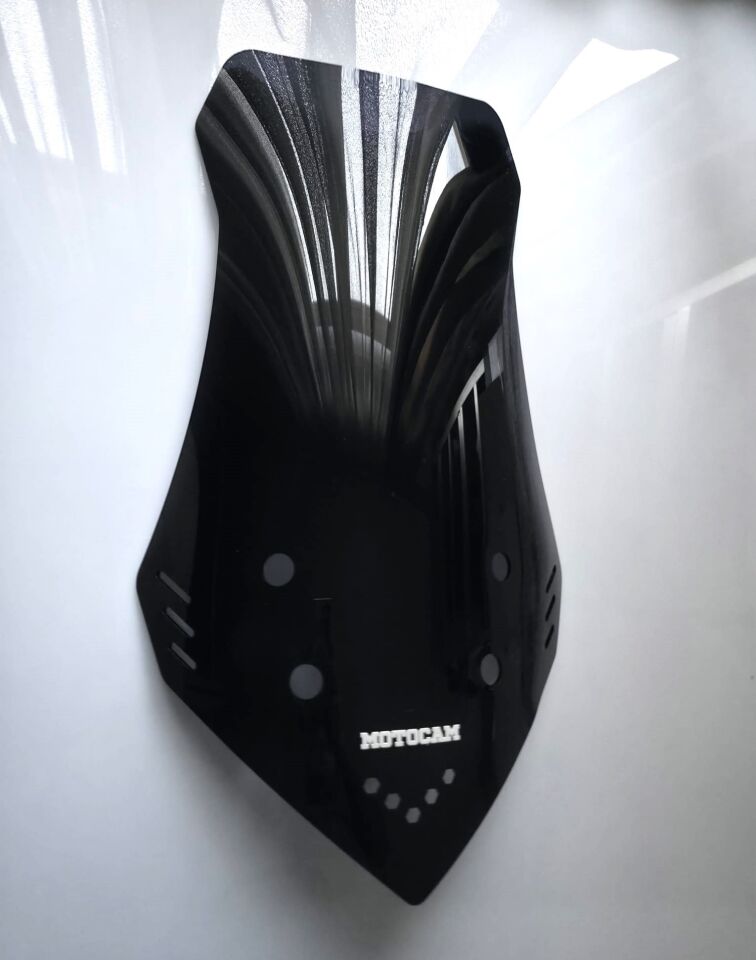 MOTOCAM Mondial Strada 125 Ön Cam 2023-2026 Model 65cm Siyah Renkli 4mm