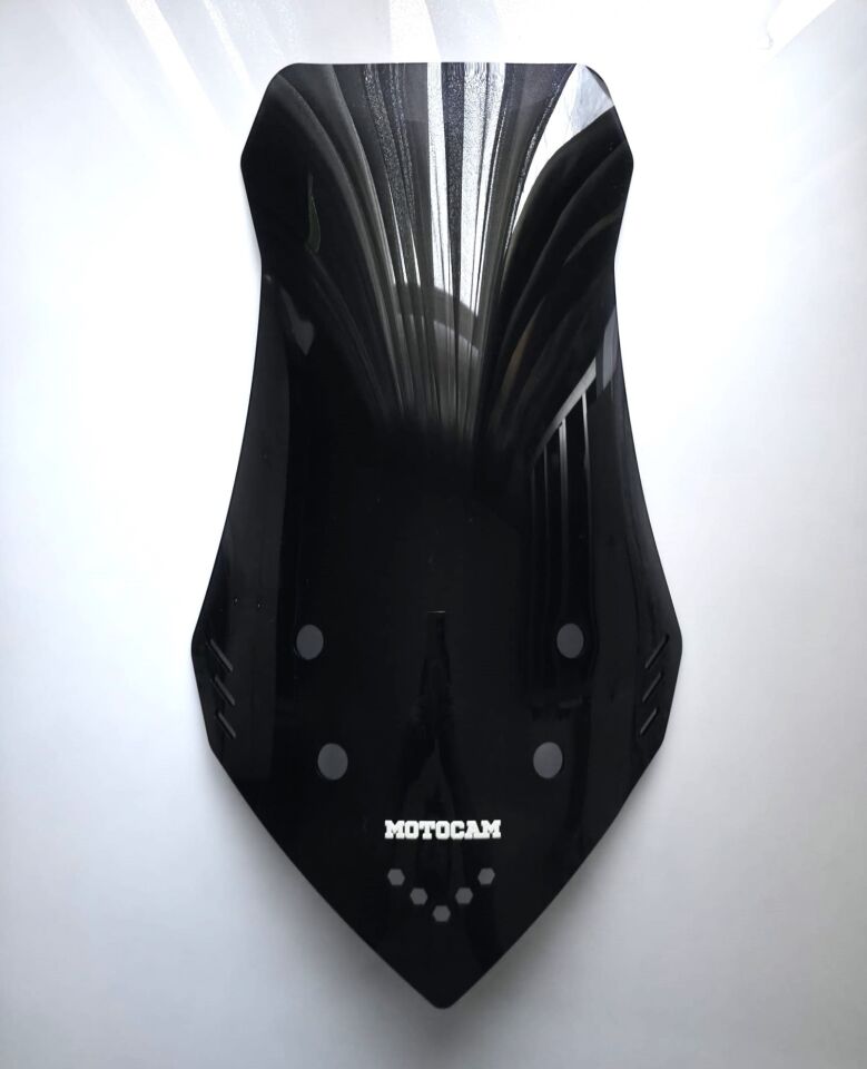MOTOCAM Mondial Strada 125 Ön Cam 2023-2026 Model 65cm Siyah Renkli 4mm