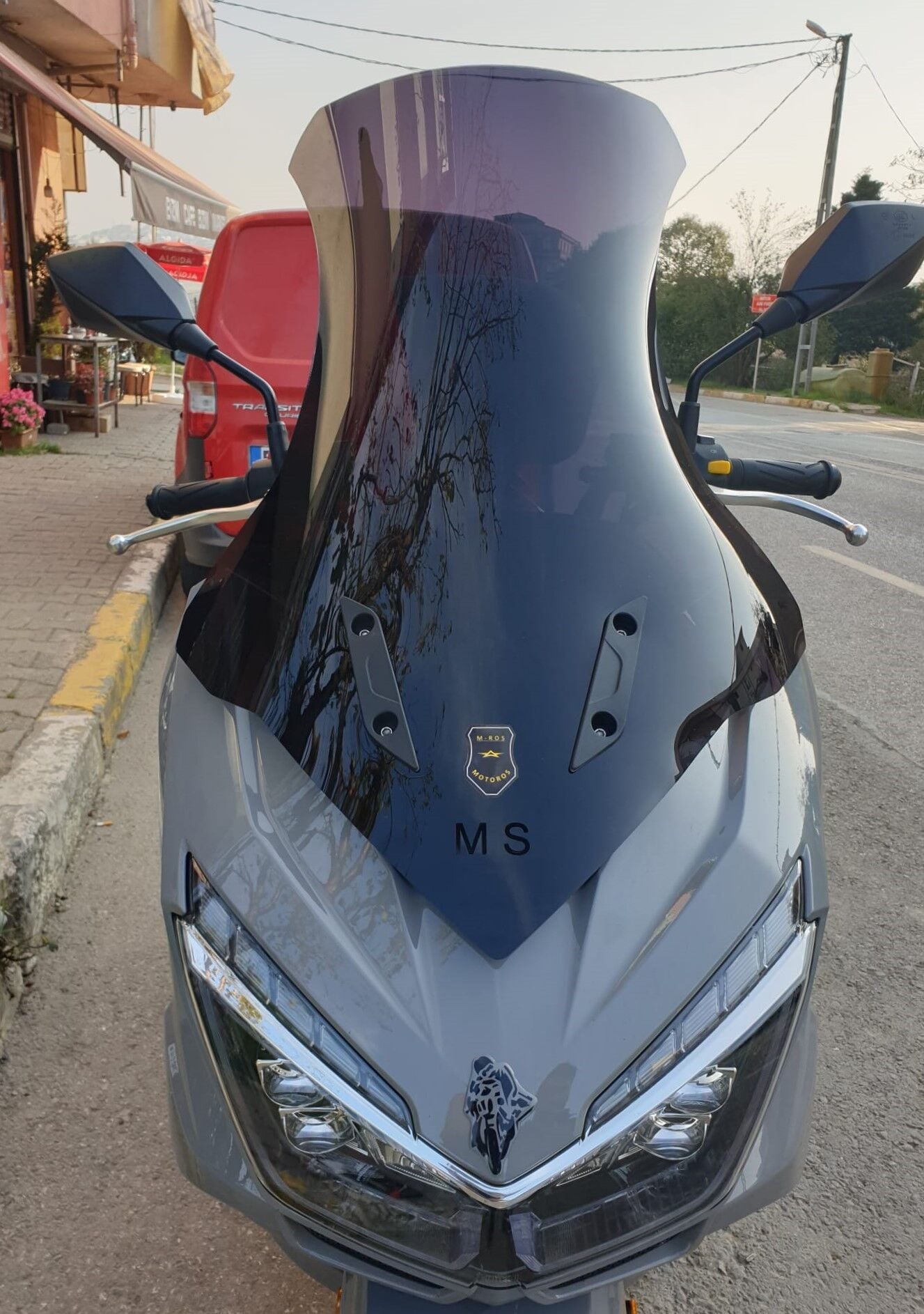 MOTOCAM Mondial Strada 125 Ön Cam 2023-2026 Model 75cm Siyah Renkli 4mm UZUN