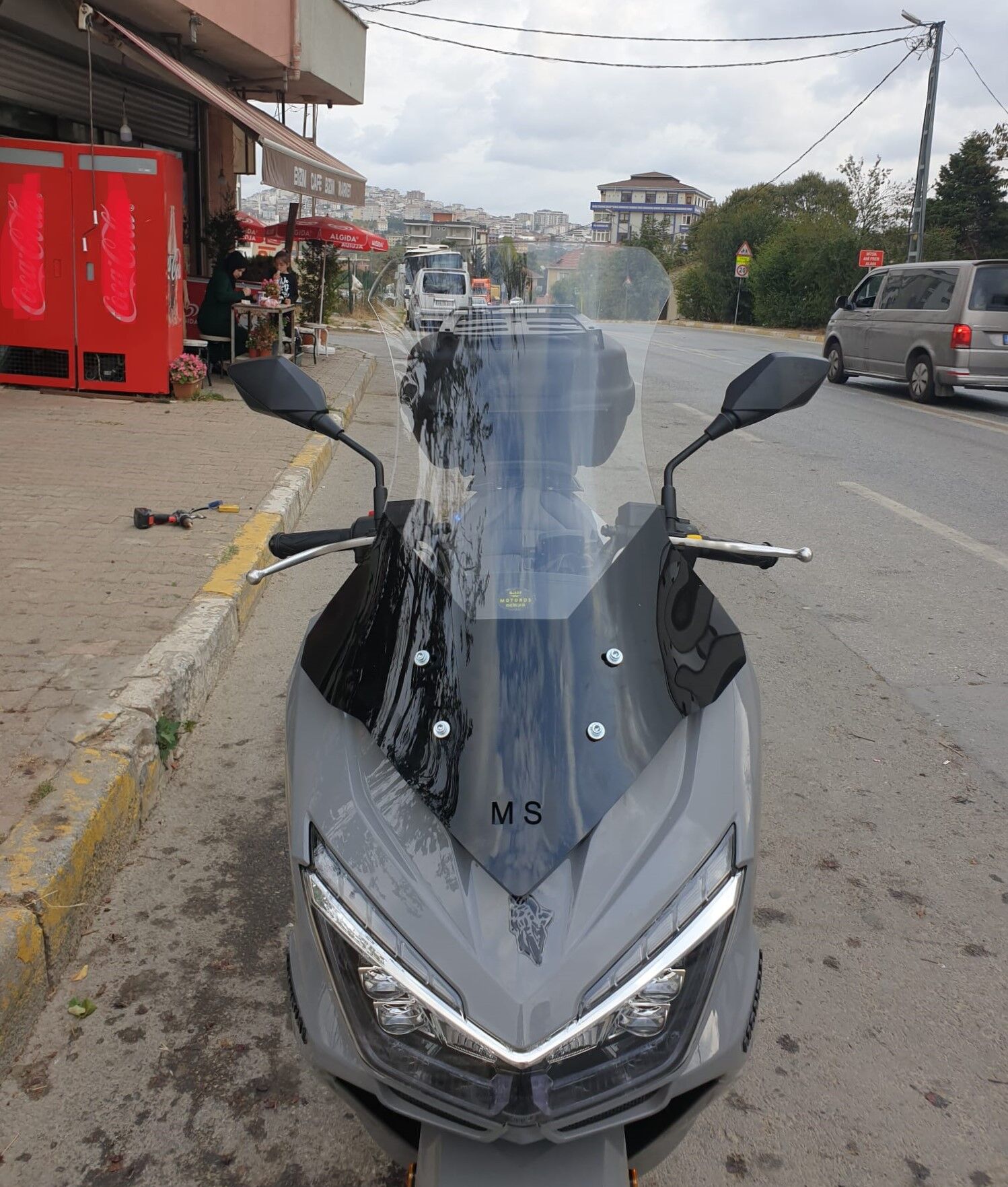 MOTOCAM Mondial Strada 125 Ön Cam 2023-2026 Model 75cm Şeffaf Renkli 4mm UZUN