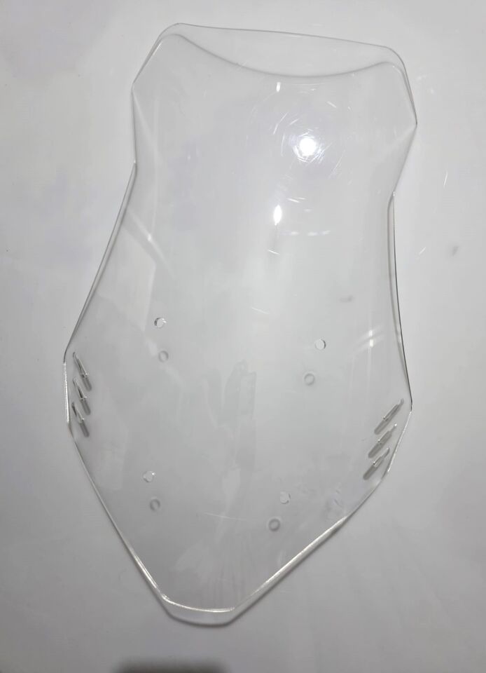 MOTOCAM Yuki Adventure 150 Ön Cam 2023-2026 Model 55cm Şeffaf Renkli 4mm KISA