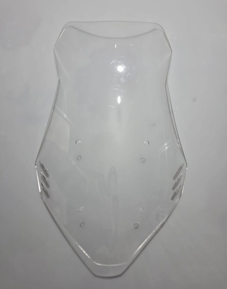 MOTOCAM Yuki Adventure 150 Ön Cam 2023-2026 Model 55cm Şeffaf Renkli 4mm KISA