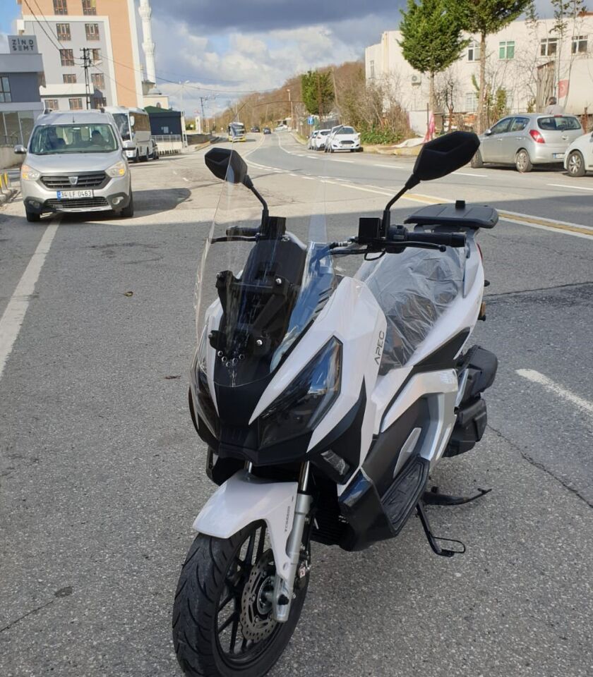 MOTOCAM RMG Moto Gusto Dream 150 Ön Cam 2023-2026 Model 65cm Şeffaf Renkli 4mm ORTA BOYLU